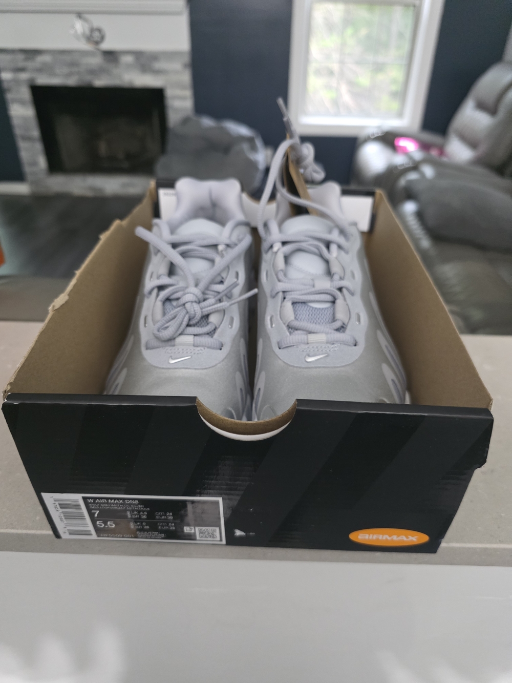 Nike Air Max DN8 Wolf Grey Sneakers.